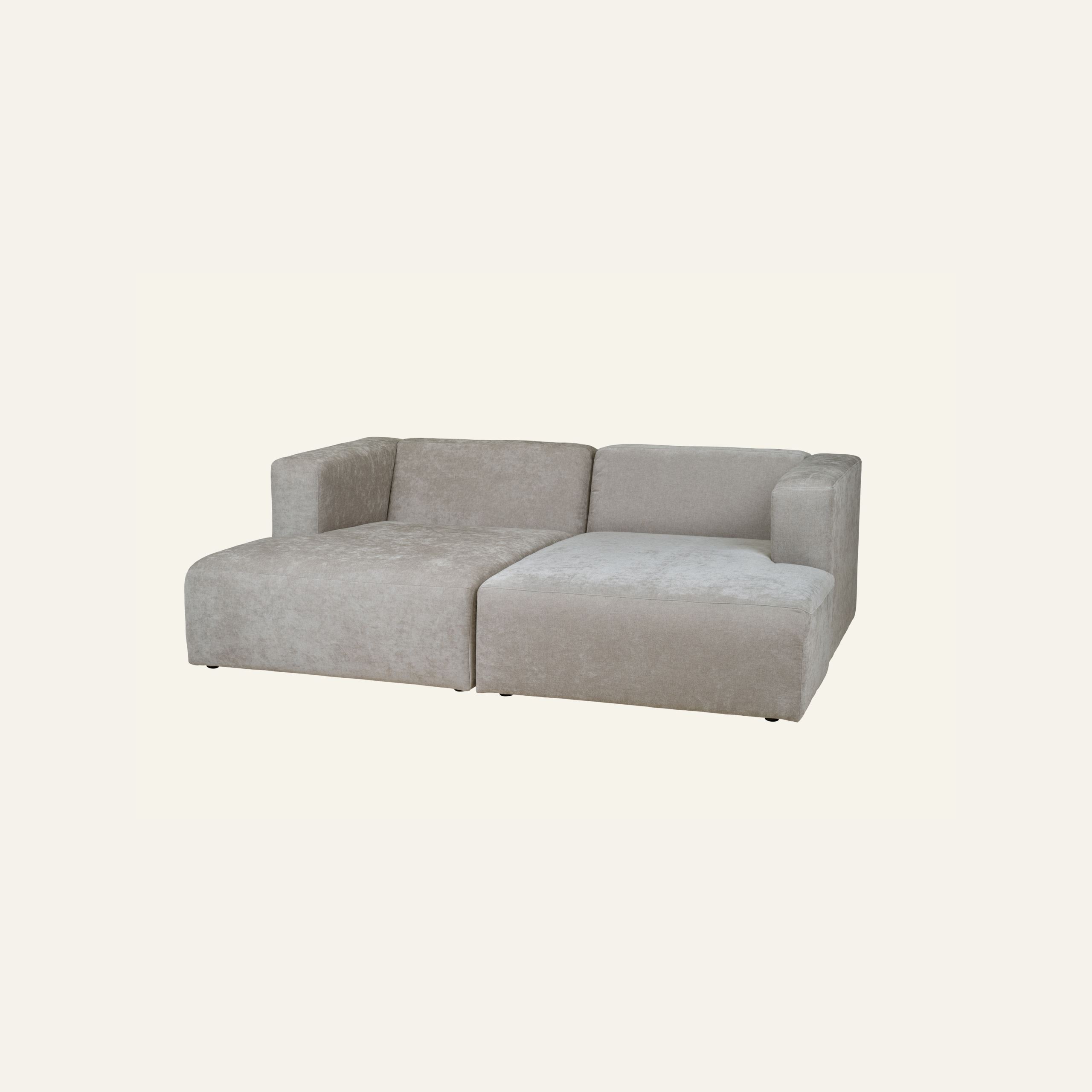 Modulsofa sjeselong høyre grå - 4