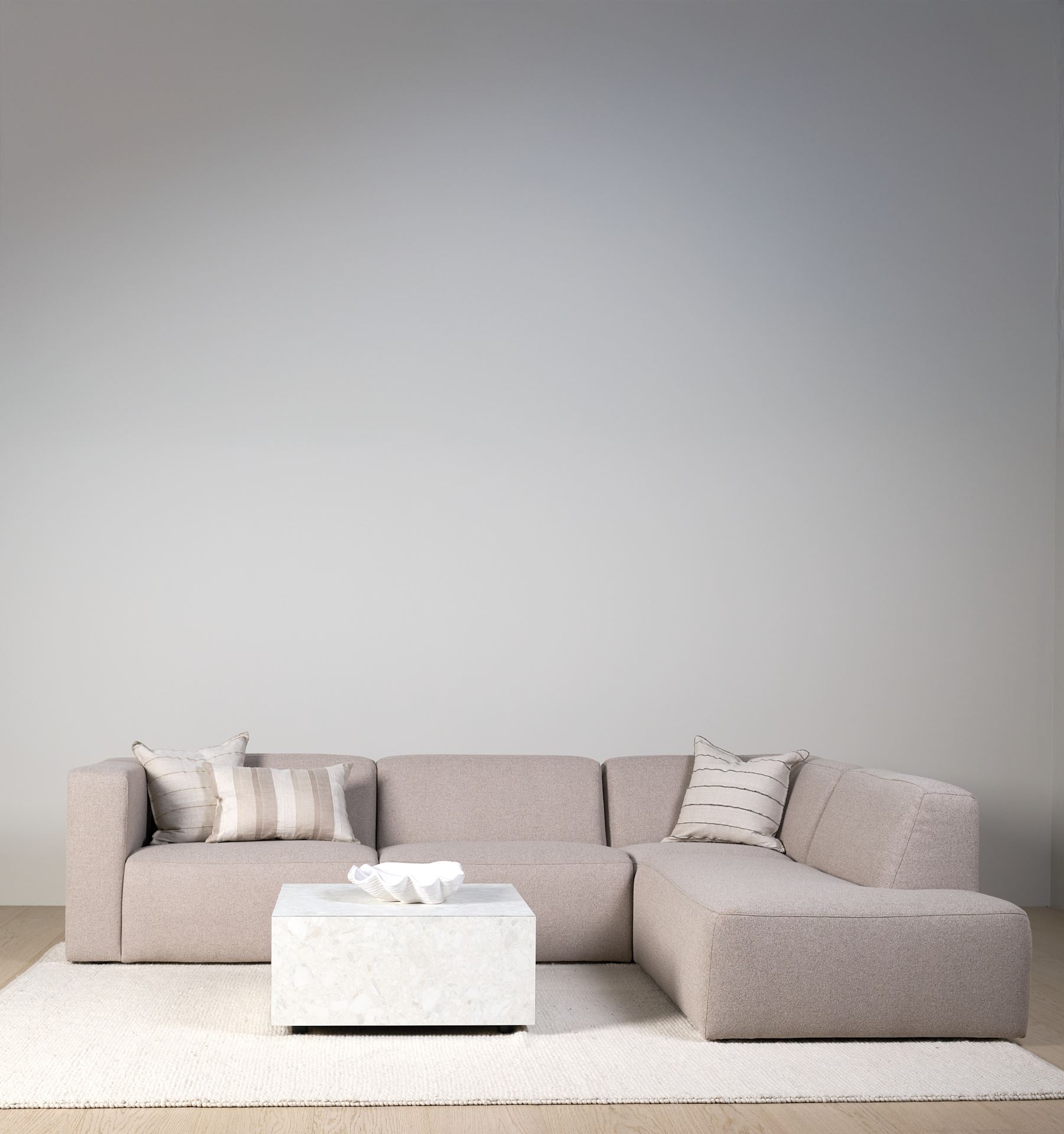 Modulsofa åpen ende høyre beige - 6