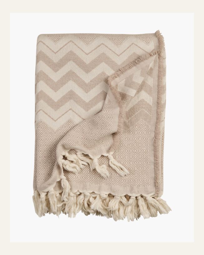 Pledd beige - 130x170 cm beige - 1