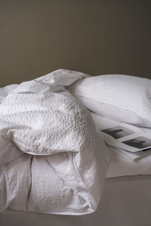 Krepp sengesett hvit - 5