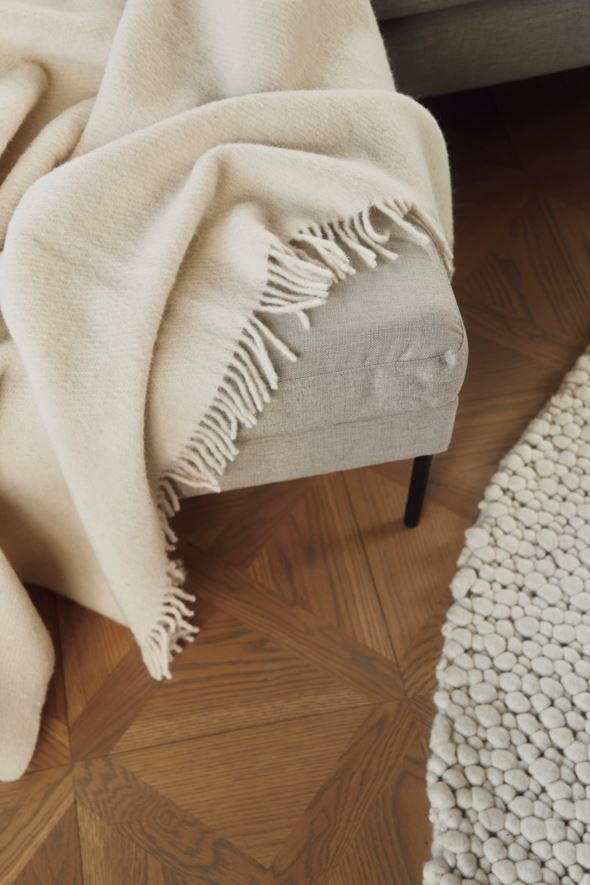 Ullpledd offwhite - 7