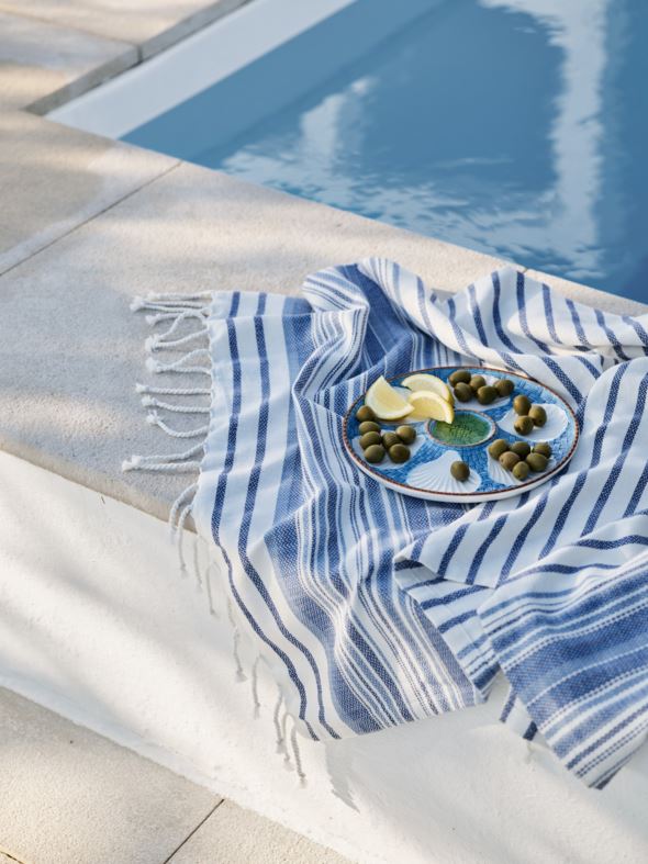 Badehåndkle blå - 2