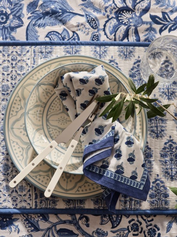 2pk tøyserviett blå - 2