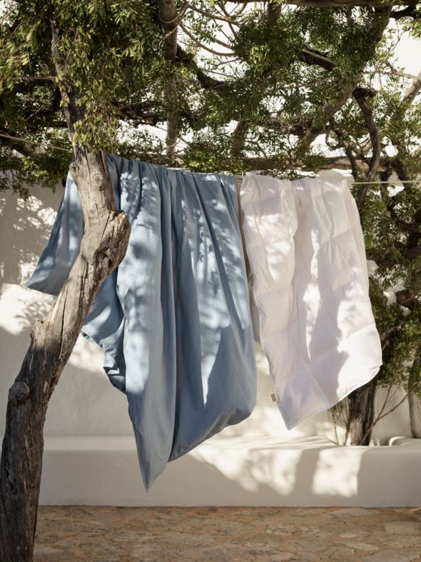 Bomull sengesett blå - 6