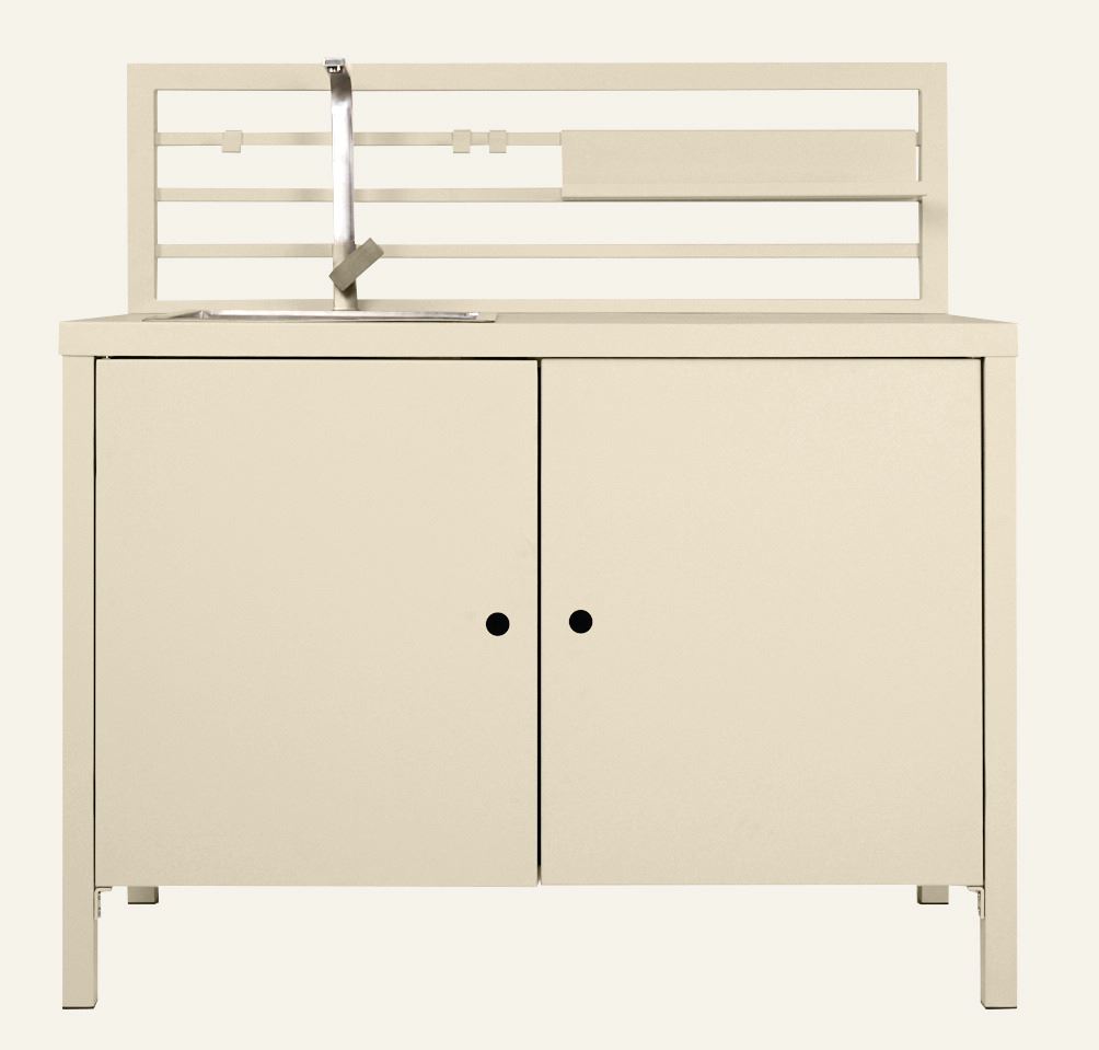 Utekjøkken modul med servant krem - 2