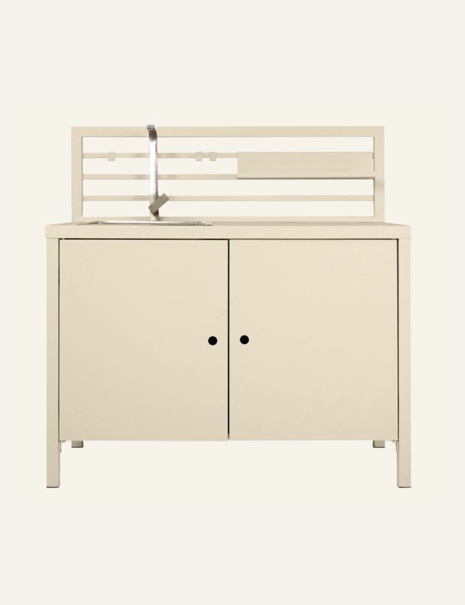 Utekjøkken modul med servant krem - 2