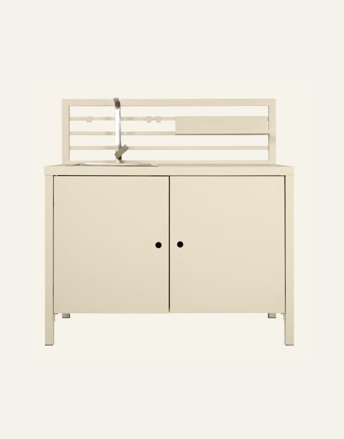 Utekjøkken modul med servant krem - 2