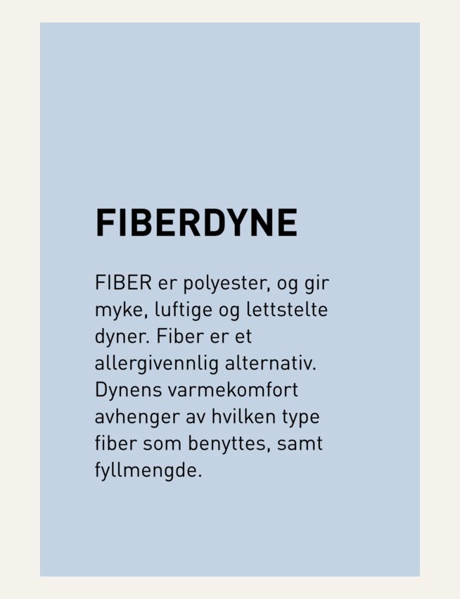 Helårs fiberdyne hvit - 5