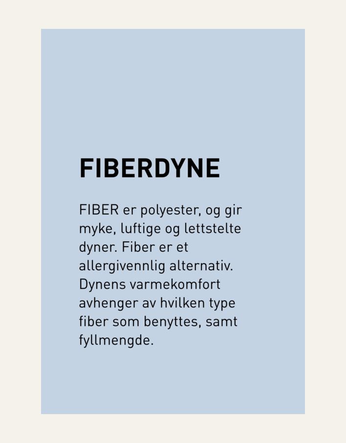 Helårs fiberdyne hvit - 5