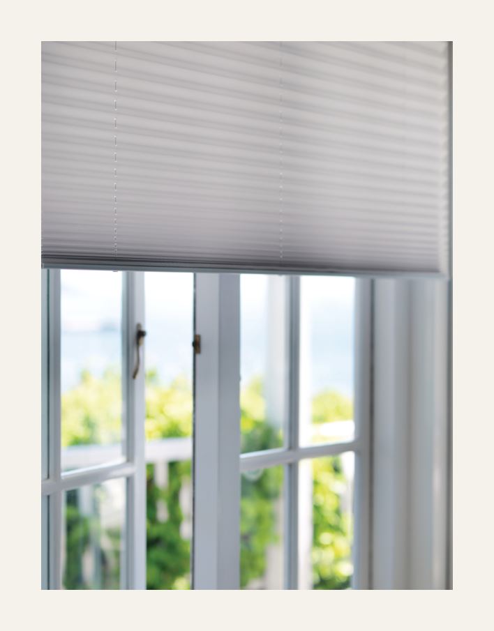 Lysfiltrerende plisségardin grå - 4