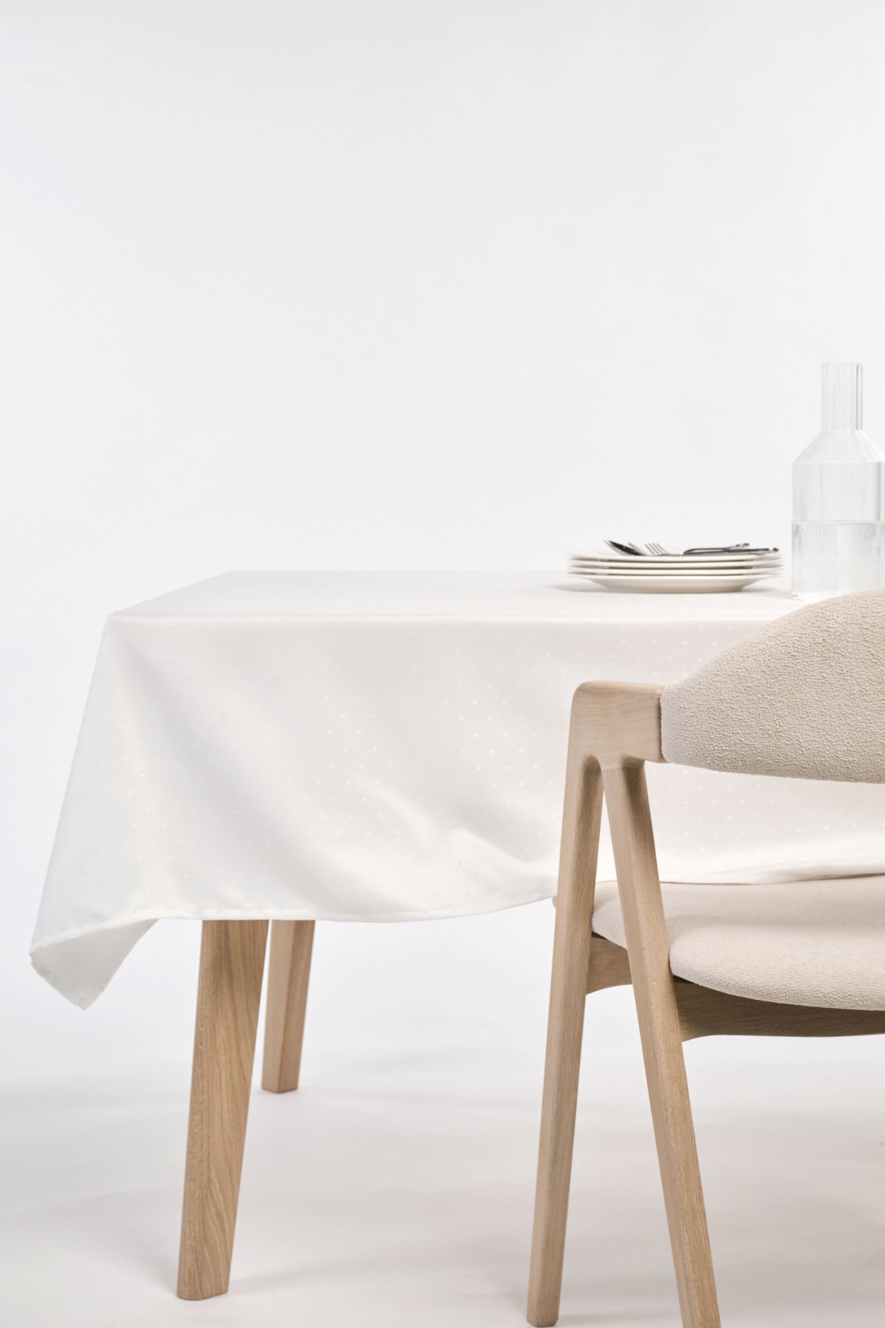 Duk hvit - 140x350 cm hvit - 1