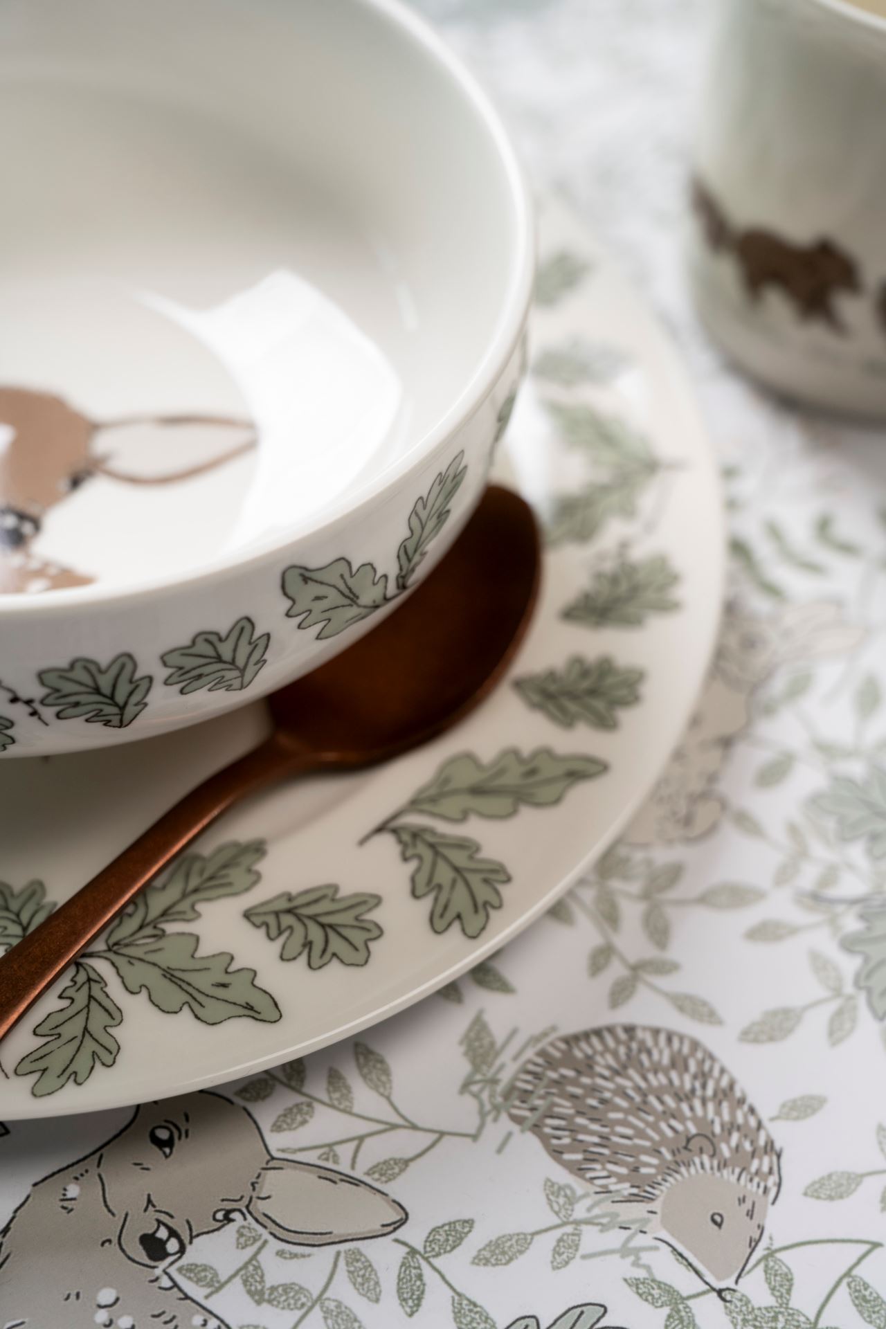 Frokostsett multi hvit - 8