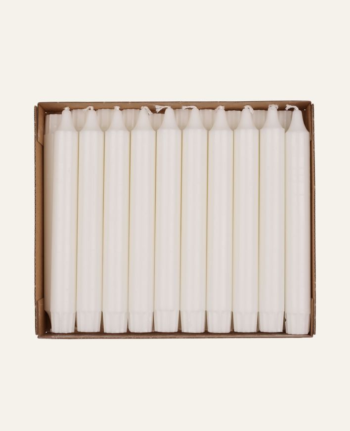 Stakelys hvit - 20 cm hvit - 1