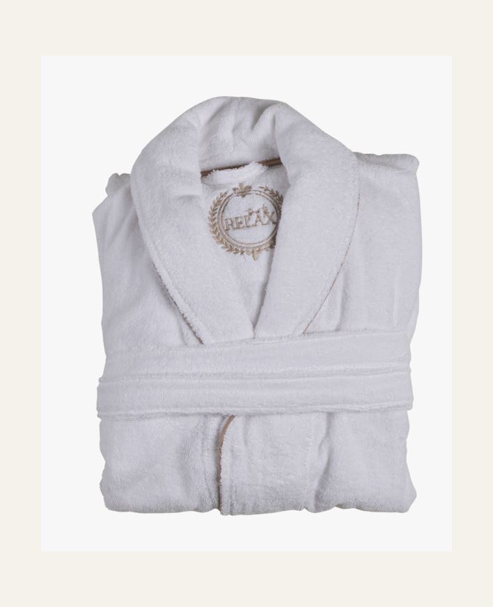 Badekåpe hvit - S/M hvit - 1