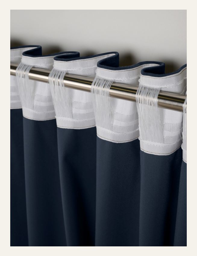 Gardin mørk blå - 5