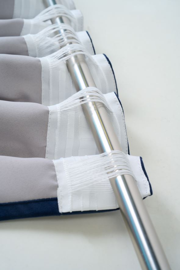 Lysdempende gardin blå - 3