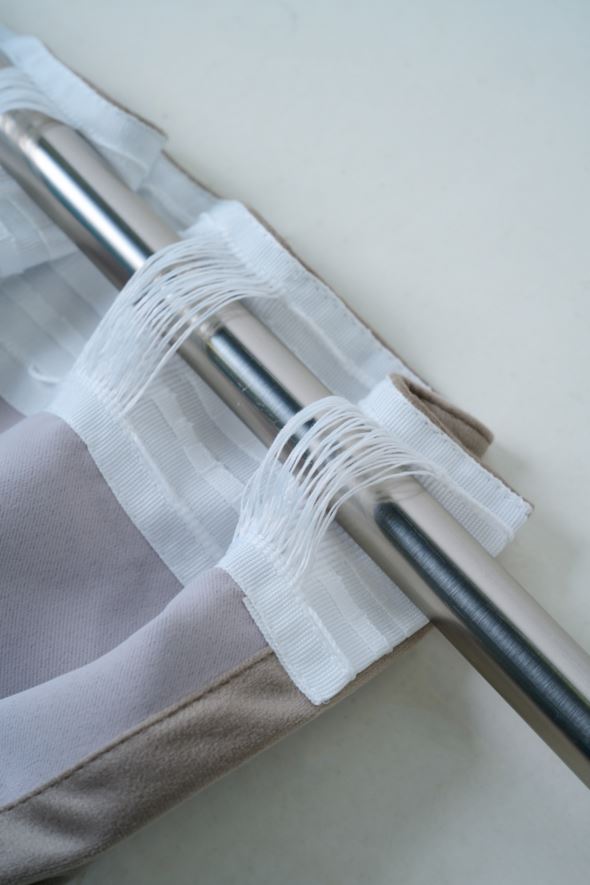 Lysdempende gardin taupe - 4