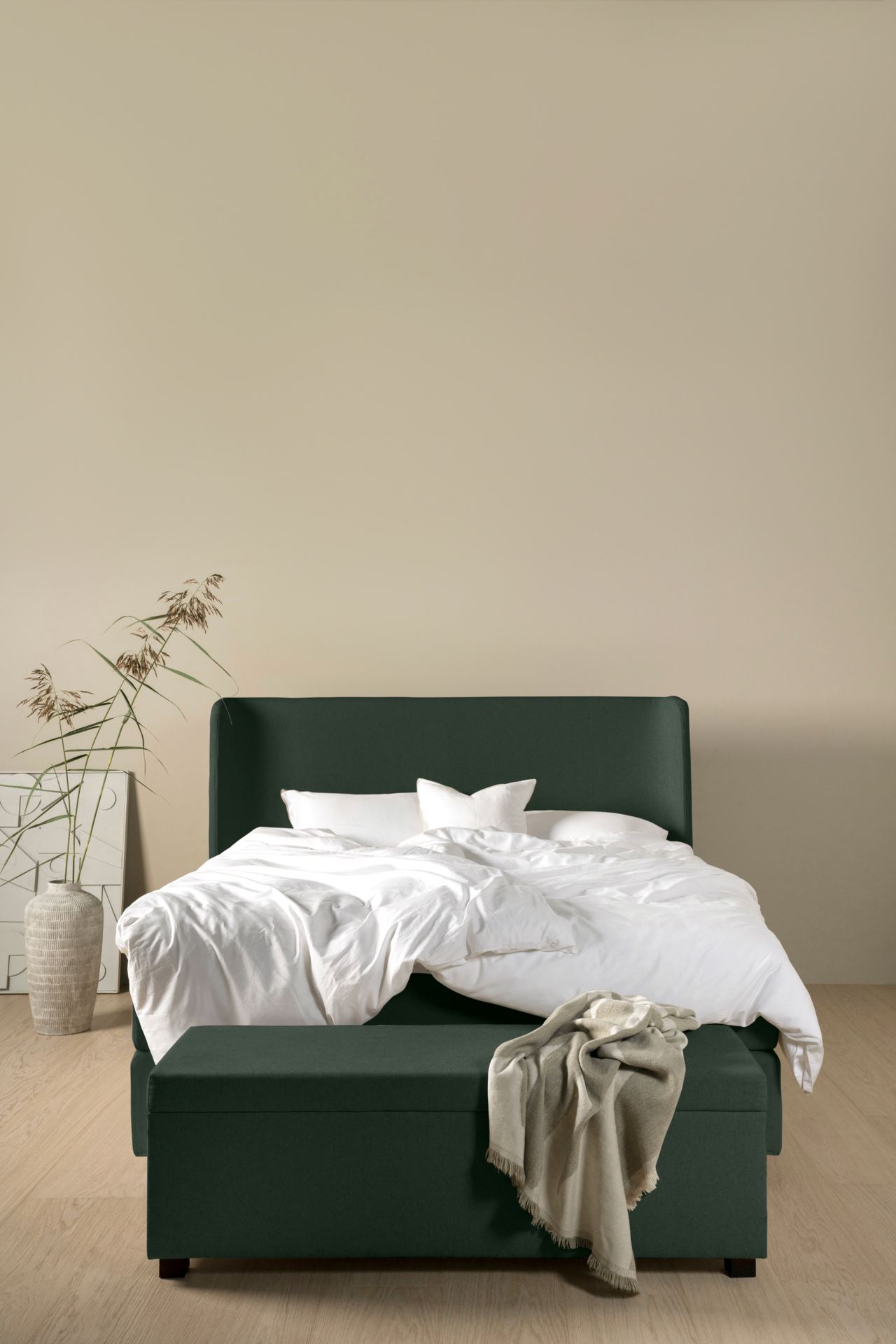 Kontinentalseng medium komfort olivengrønn - 2