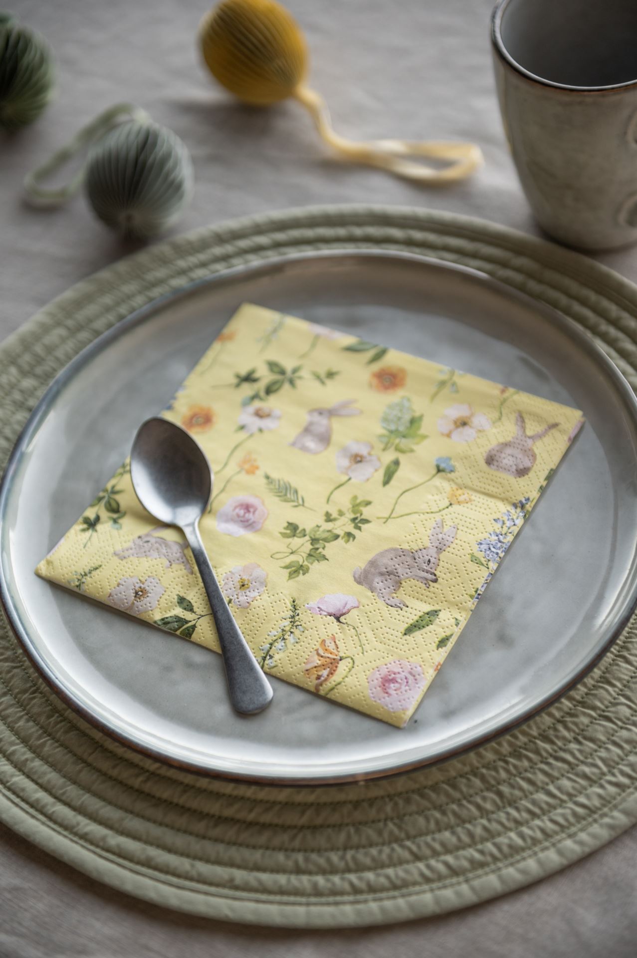 Papirservietter multi gul - 2