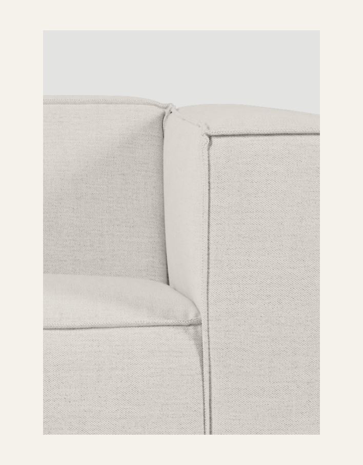 Modulsofa 2 deler sjeselong venstre natur - 2