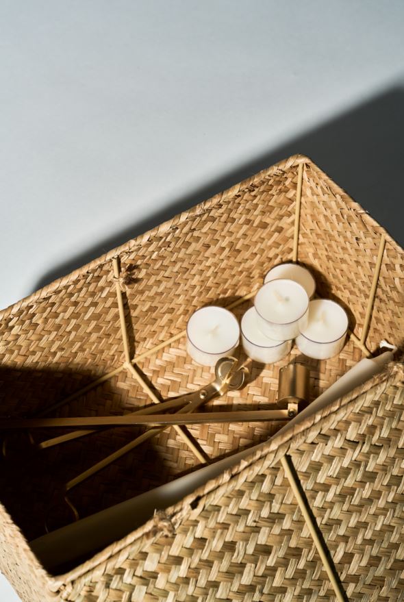 Oppbevaringskurv natur - 4