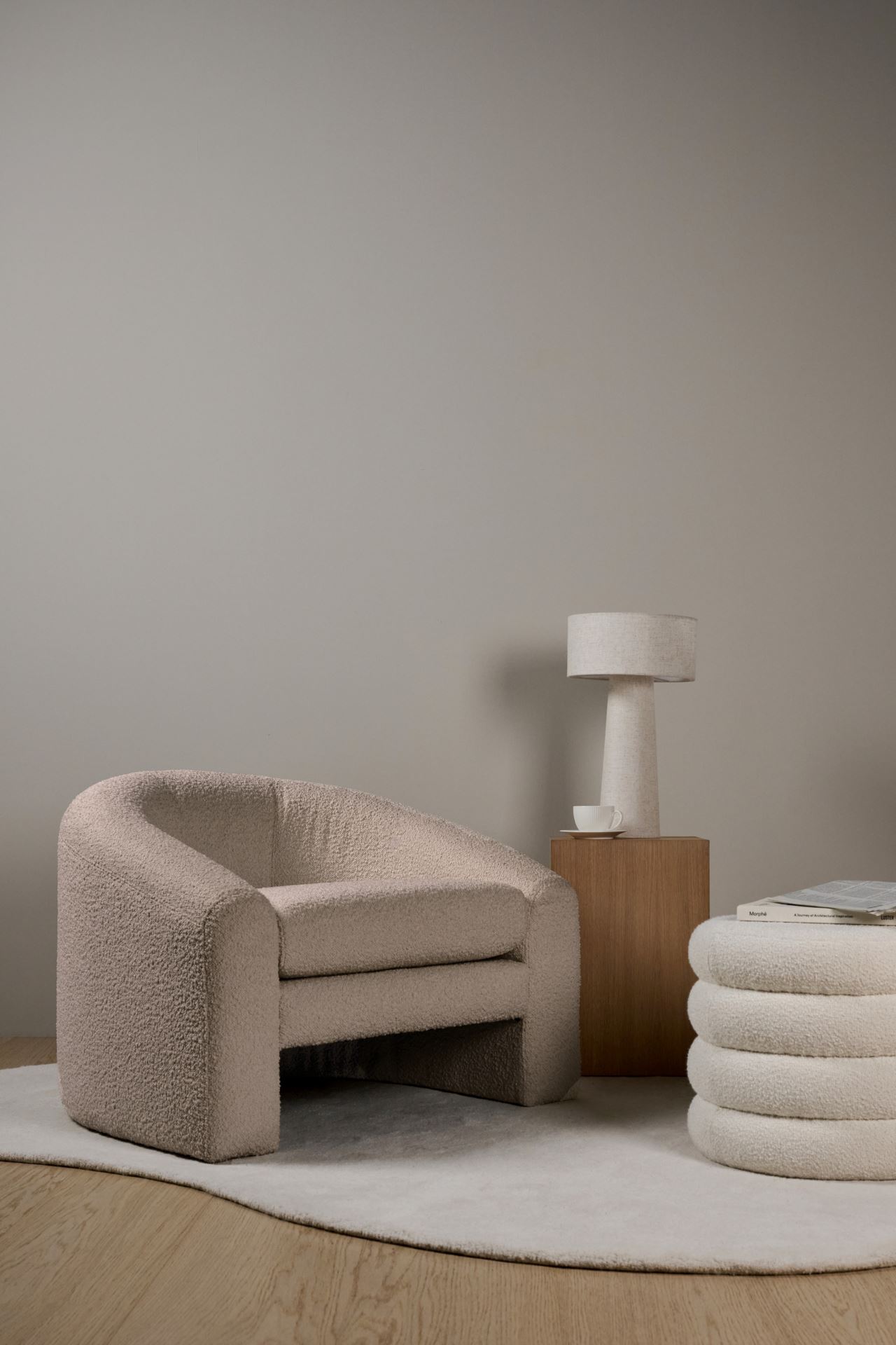 Loungestol taupe - 2