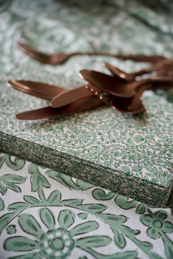 Buffet papirservietter grønn - 4