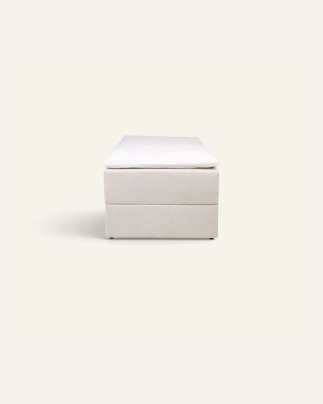 Seng med oppbevaring beige - 120x200x59 cm beige - 1