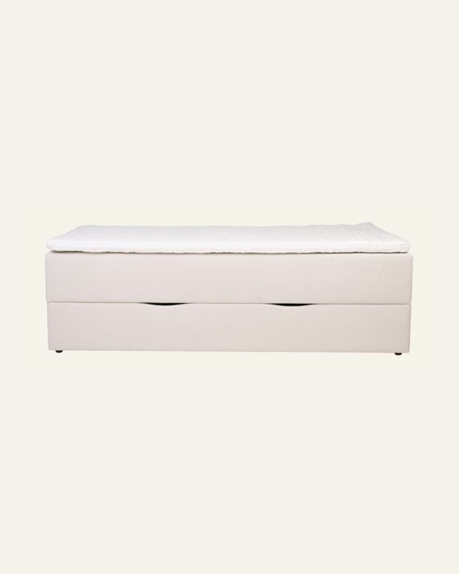 Seng med oppbevaring beige - 120x200x59 cm beige - 1