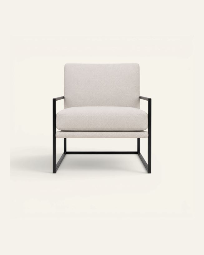 Loungestol natur - 66x86x78 cm natur - 1