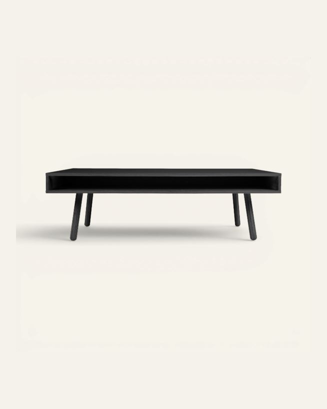 Sofabord svart - 70x130x48 cm svart - 1