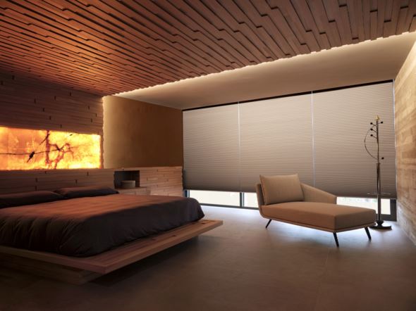 Premium dobbel plisségardin trådløs 45mm multi - 4