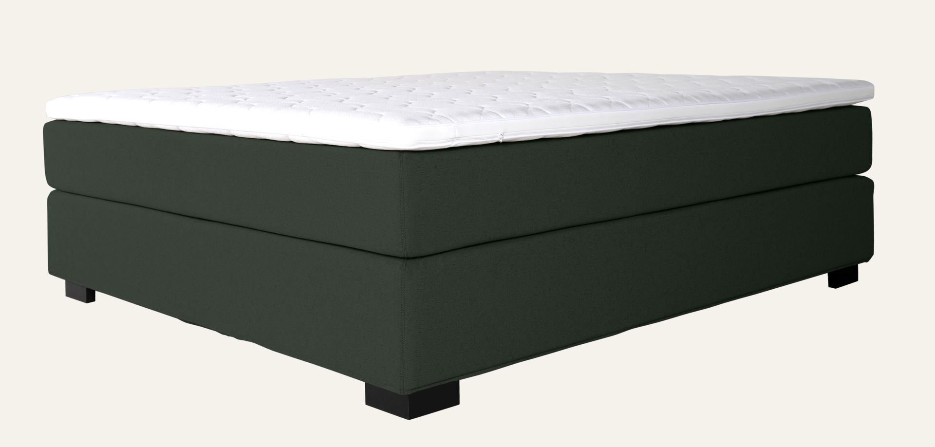 Kontinentalseng medium og fast komfort olivengrønn - 2