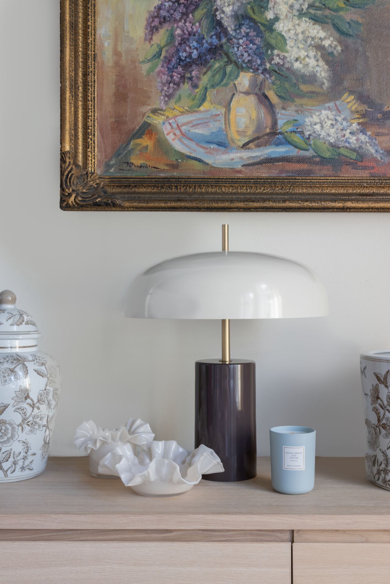 Bordlampe multi beige - 38x38x48 cm multi beige - 1