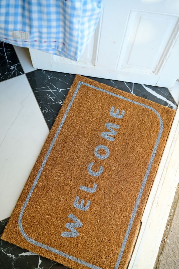 Dørmatte lys blå - 2