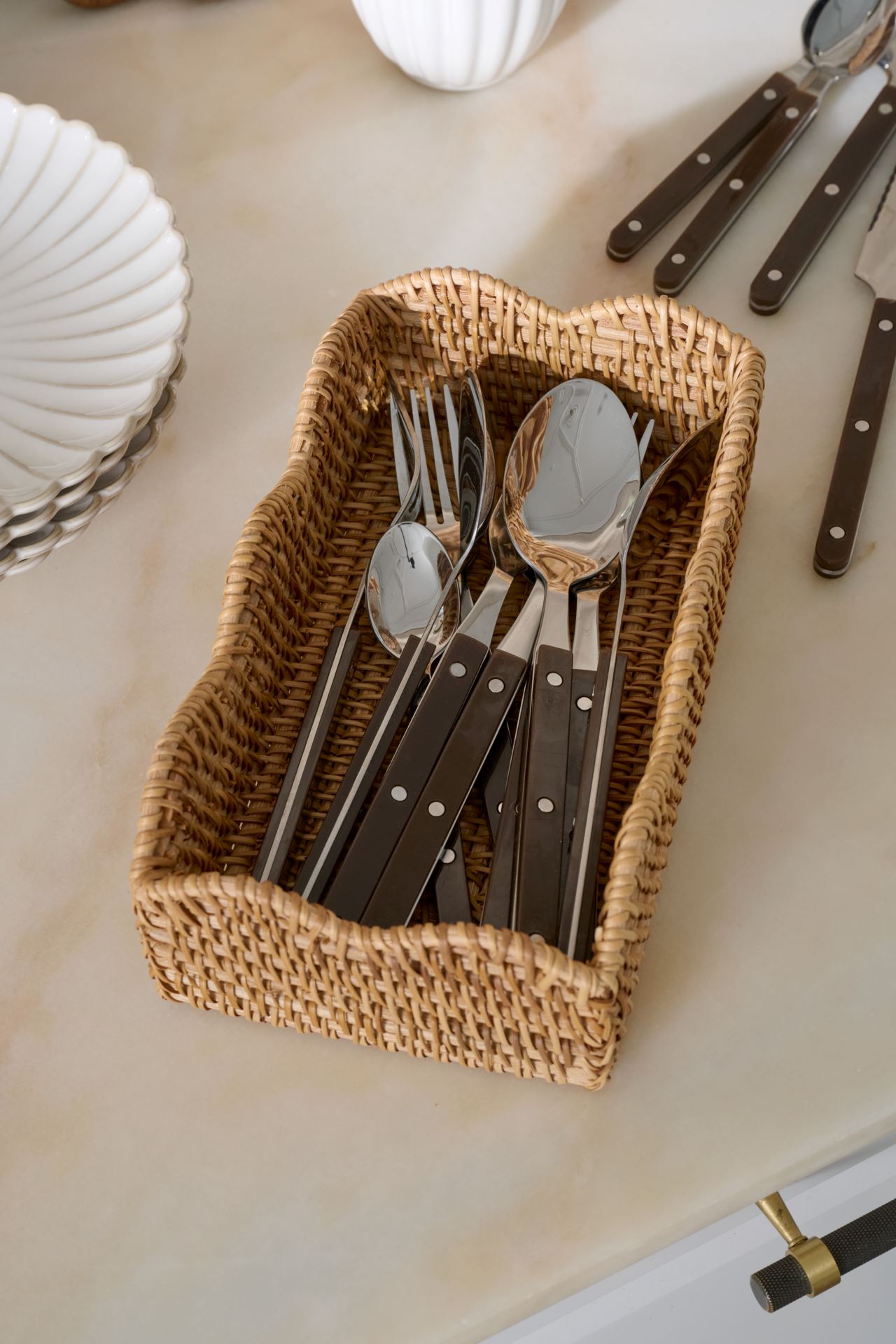 Bestikk 3 deler brun - 2