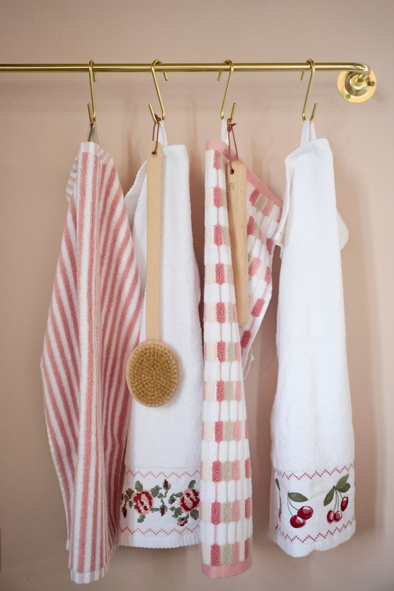 Gjestehåndkle multi rosa - 2