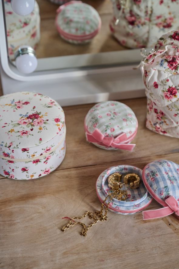 Smykkeskrin m/glidelås hvit - 2