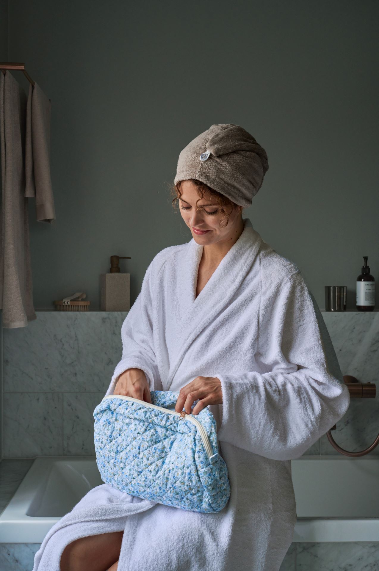 Hodehåndkle beige - 2