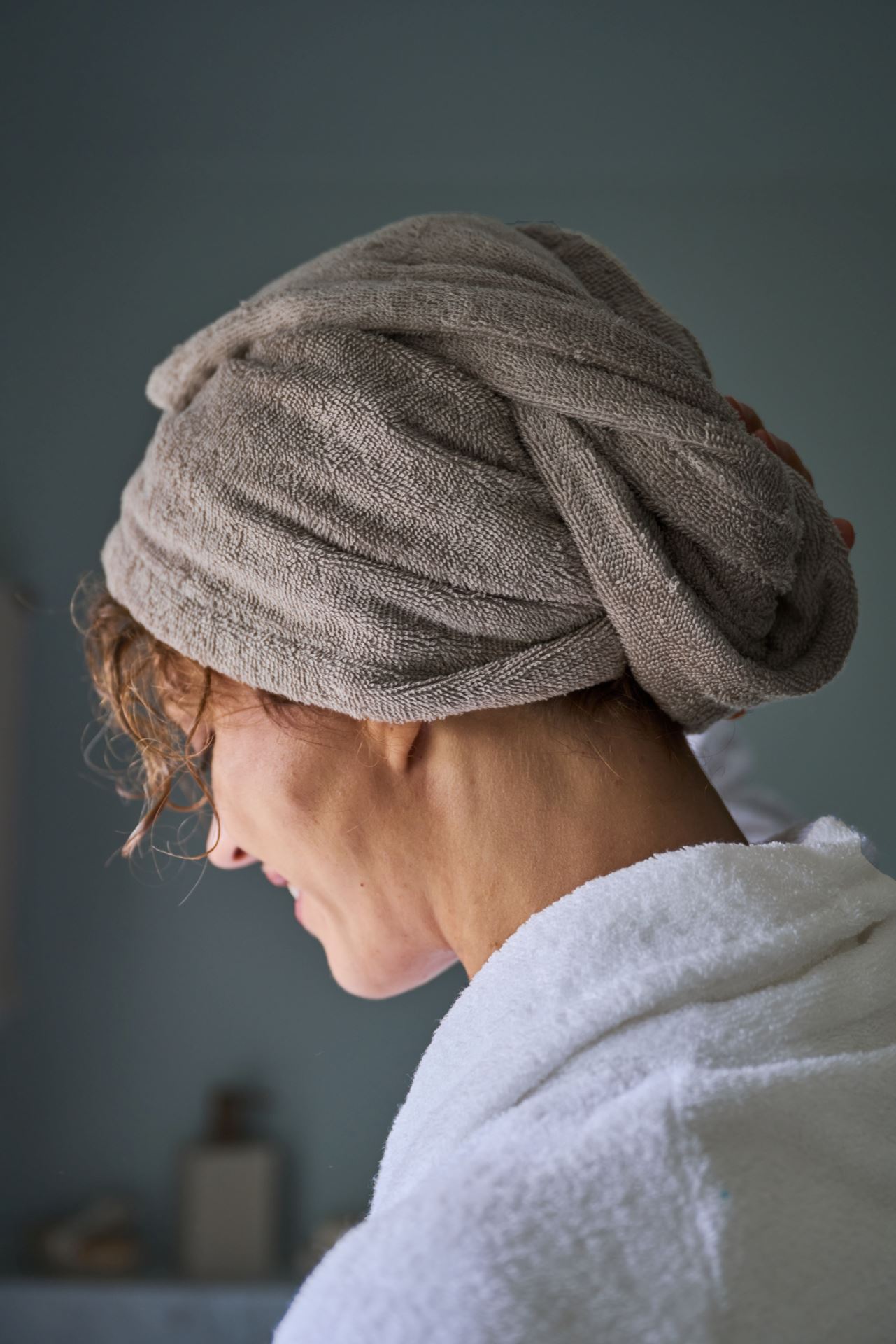 Hodehåndkle beige - 4