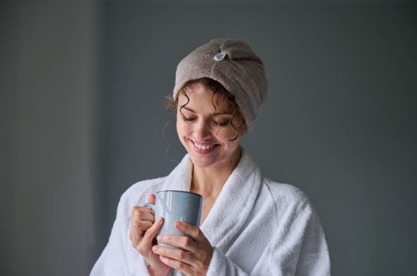 Hodehåndkle beige - 7