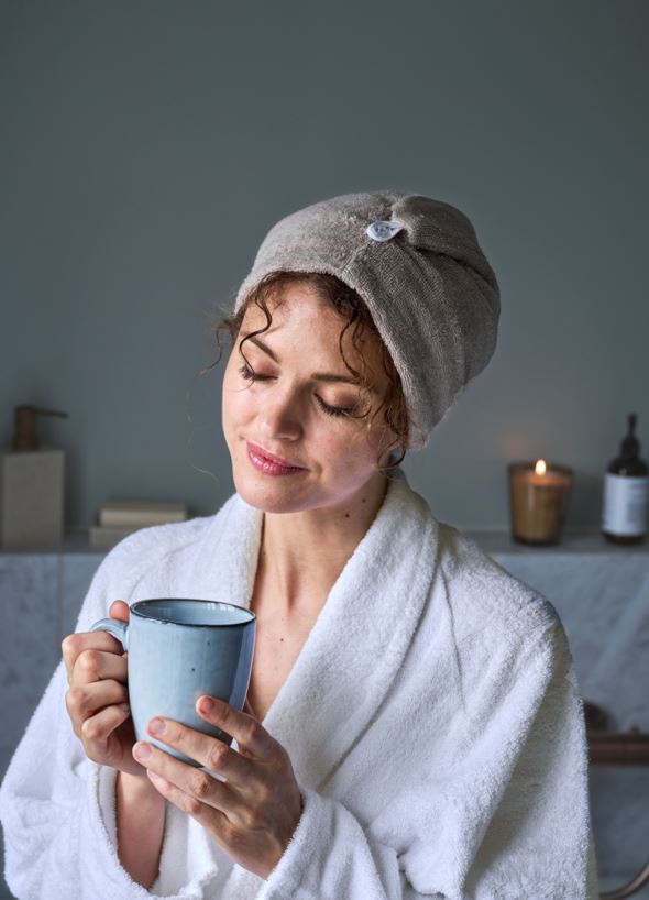 Hodehåndkle beige - 10