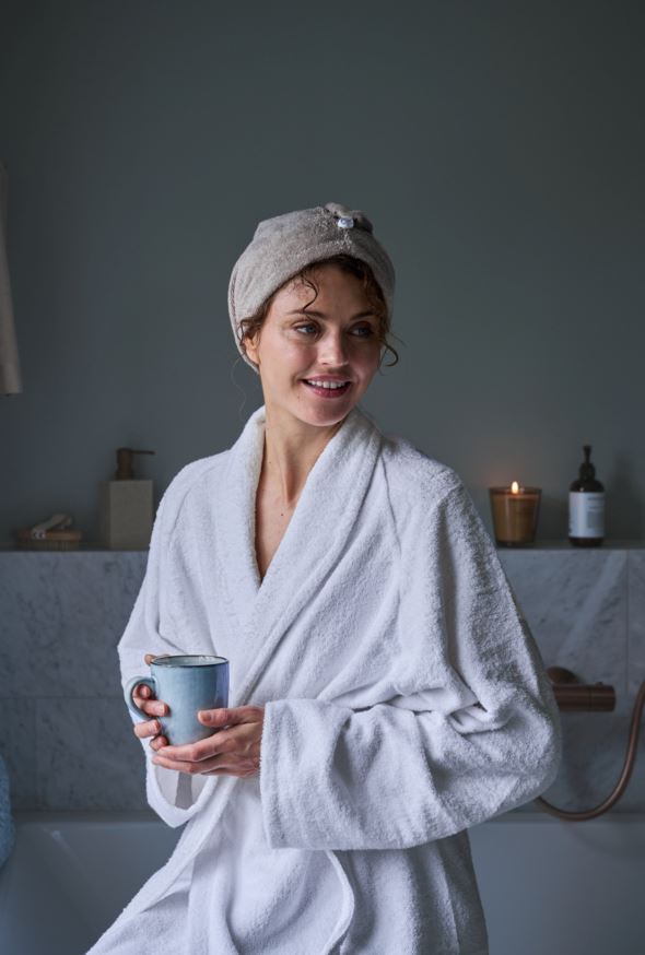 Hodehåndkle beige - 12