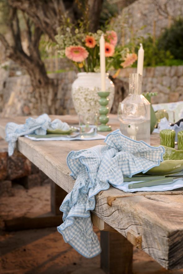 2pk tøyserviett lys blå - 45x45 cm lys blå - 1