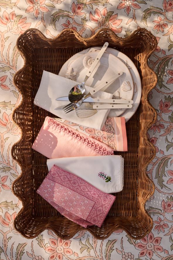 Tøyserviett aprikos - 3