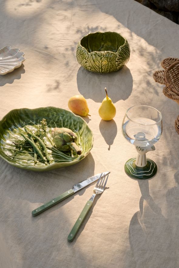 Bestikk 3 deler lys grønn - 2