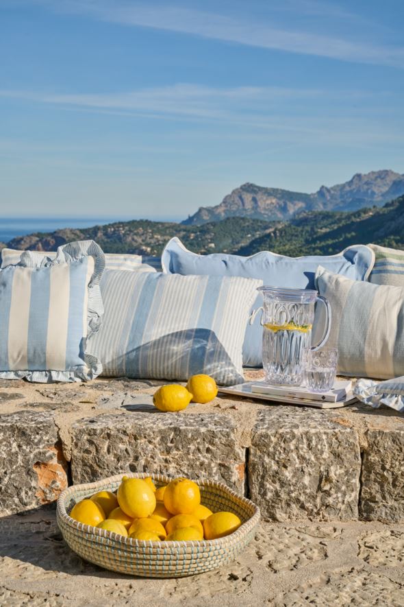 Dekor skål lys blå - 3