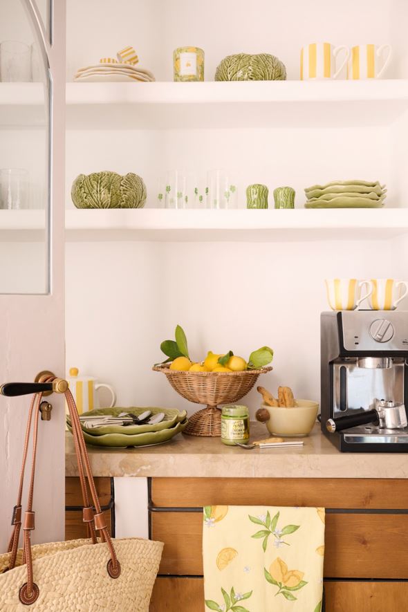 Kjøkkenhåndkle gul - 3