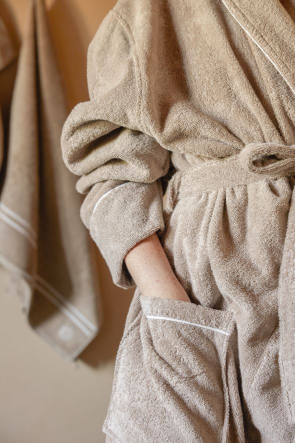 Badekåpe beige - 5