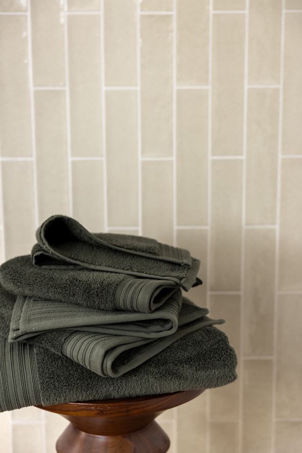 Gjestehåndkle olivengrønn - 4